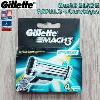 ราคา Gillette Mach3 Blade Refills 4 8 10 12 15 Cartridges ใบมีดโกน ยิลเลตต์ มัคทรี (18723827267)