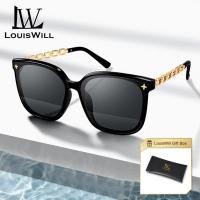 ราคา แว่นกันแดดแฟชั่น LouisWill แว่นกันแดดสไตล์เกาหลี UV400กรอบแว่นตากันแดดมีสไตล์ป้องกันแสงสะท้อนแว่นตาตกปลาขับรถแว่นตาย้อนยุควินเทจ (22143740101)