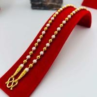 ราคา สร้อยคอไข่ปลาสลับทราย ชุบทอง24K สวย ทน ไม่ดำ ไม่คัน 2 สลึง 1บาท 2บาท (21010814060)