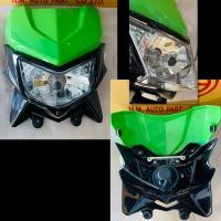 ราคา หน้ากาก KSR 110NEW สีเขียวหน้ากากบนล่างพร้อมไฟทั้งชุดและเฉพาะหน้ากากบนล่างทั้งชุด HMA แท้ (10505087634)