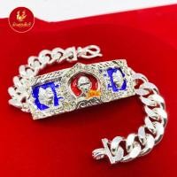 ราคา KINNAREE เลสข้อมือหลวงพ่อรวย ชุบเศษทองเยาวราช เหมือนแท้ 100 งานเคลือบแก้ว สร้อยทอง ทองโคลนนิ่ง ทองชุบ ทองปลอม ทองเคลือบแก้ว (15791399769)