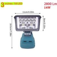 ราคา pirit Makita ไฟทำงาน LED แบตเตอรี่ Li ion 18V แบบพกพา ไฟฉายขนาด3 4 6 8นิ้วโคมไฟฉุกเฉินโคมไฟตั้งแคมป์ (22155747531)