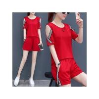 ราคา GW ชุดสูทผู้หญิงกางเกงขาสั้นแขนลำลองขาสั้นกีฬาหลวม (22599645204)