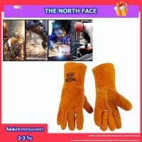 ราคา ถุงมือหนังงานเชื่อม ป้องกันความร้อน สีน้ำตาลเหลือง ยาว 35CM การแยกความร้อนสองชั้น ป้องกันมือกันลื่นทนต่อการสึกหรอ วัสดุหนังวัว (17288365876)