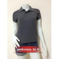 ราคา เสื้อโปโลหญิง ตรากวางแท้ Geeko สีเทาท็อปดำ หญิง (1639780793)