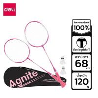 ราคา Deli ชุดไม้แบดมินตัน ไม้แบดมินตัน ไม้แบด แบดมินตัน ไม้แบดมินตันแพ็คคู่ ฟรี ลูกแบด พร้อมกระเป๋าสะพาย น้ําหนักเบา ดูดซับแรงกระแทก ใช้งานได้นาน Badminton Racket (22957889225)
