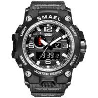 ราคา Smael นาฬิกากีฬาใหม่สำหรับผู้ชายกันน้ำ50เมตรนาฬิกาปลุก1545D จอแสดงผลคู่นาฬิกาข้อมือควอตซ์นาฬิกาทหาร (22598413680)
