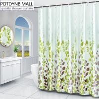 ราคา POTDYNB ม่านอาบน้ำโพลีเอสเตอร์ม่านอาบน้ำกันน้ำล้างพระพิมพ์อบอุ่นหนาโพลีเอสเตอร์แม่พิมพ์ผ้าม่านม่านอาบน้ำพร้อมตะขอ (21966644192)