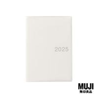 ราคา 2025 มูจิ สมุดแพลนเนอร์ขนาด A6 MUJI Monthly Weekly Planner A6 White gray (22884239839)