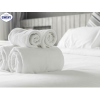 ราคา SWENY ผ้าเช็ดตัว สีขาว เกรดโรงแรม 27x54 นิ้ว 12 ปอนด์ ผ้าขนหนูขนคู่ ผ้าฝ้าย 100 (784812659)
