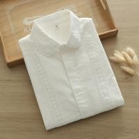 ราคา ฤดูใบไม้ผลิฤดูใบไม้ร่วงศิลปะสดลูกไม้ Trim ตุ๊กตาแขนยาวเสื้อสีขาวผู้หญิงเสื้อฐานอเนกประสงค์สําหรับนักเรียน (22133111983)