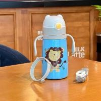 ราคา 350ml Kids Thermal Flask With Strap Portable Stainless Steel Cartoon Cute Thermal Water Bottle With Straw Tumbler (21788223378)