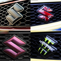 ราคา สติ๊กเกอร์คาร์บอนไฟเบอร์ Suzuki Middle Net Logo สติ๊กเกอร์ตกแต่งรถยนต์ การปรับเปลี่ยน Sx4 Swift ใหม่ล่าสุด ภายในและหลัง S Brand (6756804931)