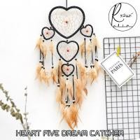 ราคา เครื่องรางดักฝัน HEART FIVE RING ตาข่ายดักฝัน DREAM CATCHER รุ่น หัวใจ 5 ดวง (19714721546)