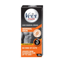 ราคา วีท ครีมกำจัดขน สำหรับผู้ชาย ผิวธรรมดา 30ก Veet Hair Removal Cream for Men Normal Skin 30g (21756419675)