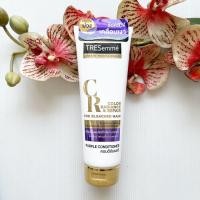 ราคา 220 ml ผลิต 07 23 เทรซาเม่ ครีมนวดม่วง สำหรับผมกัดสีผม หรือทำสีอ่อน Tresemme Color CR For Bleached Hair (19796050145)