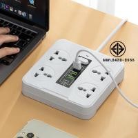 ราคา จัดส่งในประเทศไทย 2500W ปลั๊กไฟ 3 ทางพร้อมพอร์ต USB PD 3 ช่อง ปลั๊กไฟ 4 ทาง ซ็อกเก็ตขยาย USB ซ็อกเก็ตไฟ 2 ทาง ปลั๊กไฟ 3 M 5 m 8 m (22939443624)