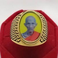 ราคา แหวนหลวงพ่อรวย เป็นเนื้อสแตนเลสยิงเลเซอร์แท้ 100 (21253316848)