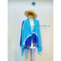 ราคา ผ้าพันคอ ผ้าคลุมไหล่ ผ้ามัดย้อม ผ้าแมมเบิร์ต งานไทย 100 (22706365211)