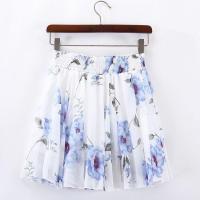 ราคา ฤดูร้อน 2024 สูง เอว ผ้าชีฟอง สด ลายดอก ครึ่ง กระโปรง พรางหุ่น Tulle กระโปรงสั้น สไตล์เกาหลี หลวม ยืดได้ กระโปรง (20121064399)