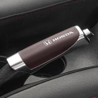 ราคา Penutup REM Tangan เบรกมือหนัง PU สำหรับแต่งรถทุกรุ่นวัสดุ ABS สำหรับฮอนด้าไฟรถยนต์ Civic FIT CRV HRV BRV ชนิด R Mugen Accord อะไหล่อุปกรณ์เสริมภายใน (22661243658)