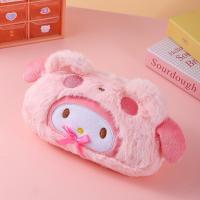 ราคา CHYIN Sanrio กระเป๋าใส่ดินสอกำมะหยี่ กระเป๋าใส่ปากกาความจุขนาดใหญ่กระเป๋าเก็บของเมโลดี้เฮลโลคิตตี้ (22826580685)