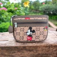 ราคา พร้อมส่ง กระเป๋าสตางค์ กระเป๋าใส่เหรียญ กระเป๋าผ้าแฮนด์เมด Handmade 2 ช่องซิป 3 ช่อง ทรงแบน ใส่บัตร ใส่แบงค์ ใส่เหรียญ ลายเยอะ (22911007862)