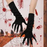 ราคา ถุงมือปลอกสวมนิ้วเต็มรูปแบบสำหรับเทศกาลถุงมือตลกฮาโลวีนเล็บยาวยาวเดรสถุงมืออัพสีดำ (22946604143)