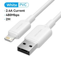 ราคา Vention สาย USB เพื่อ Lightning 2 4A กระแสสูง สายชาร์จเร็ว for iPhone 11 12 13 Pro Max Mini iPad AirPods สายชาร์จไอโฟน (21857183380)