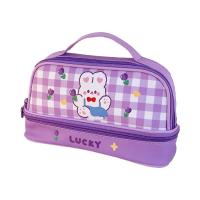 ราคา HEZHANG กระเป๋าใส่อุปกรณ์อาบน้ำสำหรับเดินทาง สำหรับเด็กผู้หญิง หวานหวานแหววว กล่องใส่ดินสอ กระต่ายกระต่ายกระต่าย สุนัขและสุนัข หมีสำหรับเด็ก จุได้มาก กระเป๋าแขวนเครื่องอาบน้ำ กระเป๋าเก็บของเกาหลี กระเ