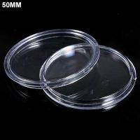 ราคา 10Pcsกล่องตลับใส่เหรียญขนาด 18 มม ถึง 50 มม กรอบใส่เหรียญ (3963486043)