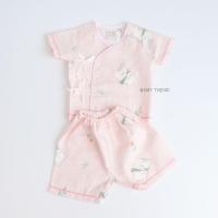 ราคา Little Home Baby ชุดเซ็ทเสื้อผูกหน้าและดุมหน้าพร้อมกางเกงทารก 0 3 เดือน ผ้ามัสลิตคอตตอนทอตาราง นุ่มๆ (22540804419)