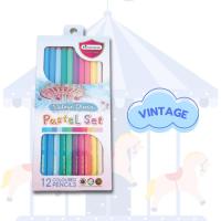 ราคา สีไม้ ดินสอสีไม้ สีไม้พาสเทล 12 สี 50 สี รุ่นพาสเทล PASTEL Collection 1 กล่อง (21729331122)