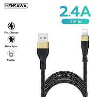 ราคา Hensawa สายชาร์จเร็ว USB to ip Type c Micro 2 4A รุ่น US3095 สีดำ สายถักไนลอน 1m สำหรับ ไอโฟน ชาร์จไว ทนทาน Fast Charge Cable Sync มาตรฐาน หนาพิเศษ (22303747955)