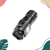 ราคา สินค้าใหม่ ไฟฉายแรงสูง ไฟฉาย led น้ำหนักเบา Flashlights Miniไฟฉายสว่างมาก มีเเบตในตัว usb charge 3mode กดค้าง (22770437690)