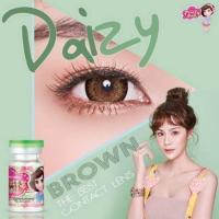 ราคา คอนแทคเลนส์ รุ่น Daizy ยี่ห้อ Pretty doll ตาโตตัดขอบ สีตาล มีค่าสายตา (17435976077)