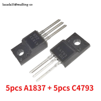 ราคา ชุด A1837 5คู่5คู่ 5ชิ้นส่วนอิเล็กทรอนิกส์ C4793 TO 220F 2SC4793 2SA1837 (22063924034)