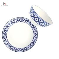 ราคา จาน ชาม ลายไทยสังคโลก ขนาดจาน 8 นิ้ว ถ้วย 6 นิ้ว (21513481265)