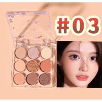 ราคา Yami shopping Eyeshadow Disc Powder Palette พาเลททาตา9สี เนื้อดินน้ำมัน แมท เนื้อใยไหม ประกายชิมเมอร์ สีสวย Y9104 (22900593880)