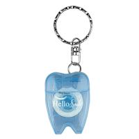 ราคา Hellosmile Floss Keychain Teeth Shape พวงกุญแจ ไหมขัดฟัน ไหมขัดฟันพกพา จัดฟัน อุปกรณ์ทำความสะอาด ช่องปาก 1ชิ้น (19664390915)
