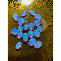 ราคา OPAL โอปอล สีสีฟ้า 4X2 มม SHAPE OVAL Synthetic Opal โอปอสังเคราะห์ LAB MADE OPAL OVAL BLUE 4X2 MM 2 PCS (16154313037)