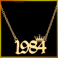 ราคา Hassanne สร้อยคอวันเกิดมงกุฎเฉพาะวันพิเศษจำนวนปีสร้อยคอสำหรับผู้หญิง1980ปีถึง2019เกิดปกเครื่องประดับแฟชั่น (22538413592)