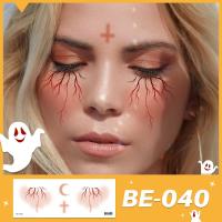 ราคา แทททูแฟชั่น ติดหน้า สักลายชั่วคราว รอยสัก แทททูรอยสัก สติ๊กเกอร์กันน้ำ กันเหงื่อ 60x158 mm Face Tattoo (22869091635)