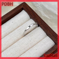 ราคา ร้านแฟชั่น PDBH เกาหลีเงินแฟลชเซลแฟชั่น26ตัวอักษร A Z แหวนปรับขนาดได้ผู้ชายและผู้หญิงแหวนของขวัญคู่ (21914963483)