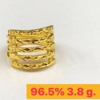 ราคา แหวนทองแท้ 96 5 ลายคอนโด3ชั้นน้ำหนัก 1 สลึง (3455690301)