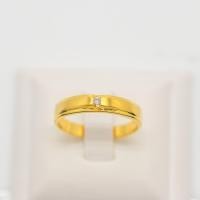 ราคา Happy Jewelry แหวนเพชรของแท้ แหวนเม็ดเดี่ยว ใส่ได้ทั้ง ชาย หญิง ทองแท้ 9k 37 5 ME631 (21804976267)