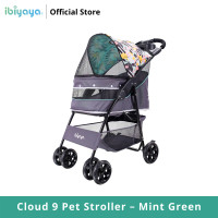 ราคา Ibiyaya Cloud 9 Pet Stroller Mint Green รถเข็นสุนัข รับน้ำหนักได้ 20 Kg (9140980489)