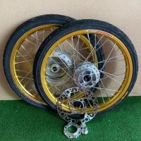 ราคา ล้อขอบ17โยโกพร้อมใส่pcxปี2021 2023 pcx160หน้าหลังพร้อมยางหน้า50 90หลัง50 100 พร้อมบูทจาน ดุมคลิก125iแท้หน้าหลัง (7651134928)