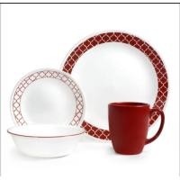 ราคา Corelle ชุดจาน 16 ชิ้น Crimson Trellis (21177360062)