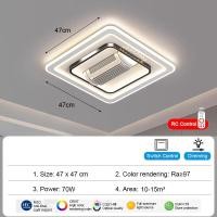 ราคา โคมไฟพัดลมติดเพดาน LED แบบไร้ใบที่มองไม่เห็นรีโมทคอนโทรลอัจฉริยะโคมไฟระย้าโคมไฟพัดลมเพดานการตกแต่งบ้านห้องรับแขกห้องนอนโรงแรม (22827079602)